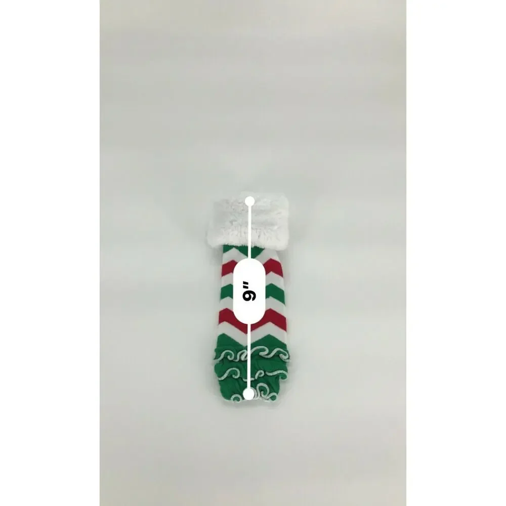 Infant Red Green White Leg Warmers